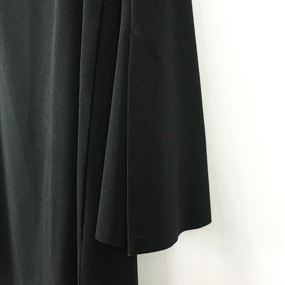Zara Black Bell Long Sleeve Flounce Off The Shoulder Mini Dress Womens Sz S - Picture 4 of 9